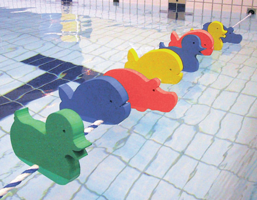 Animaux flottant pour corde de piscine