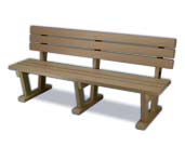 Bench with Backrest